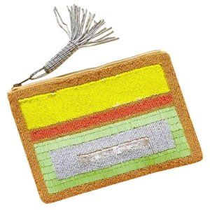 Anthropologie Jasper & Jeera Boho Beaded Clutch Bag